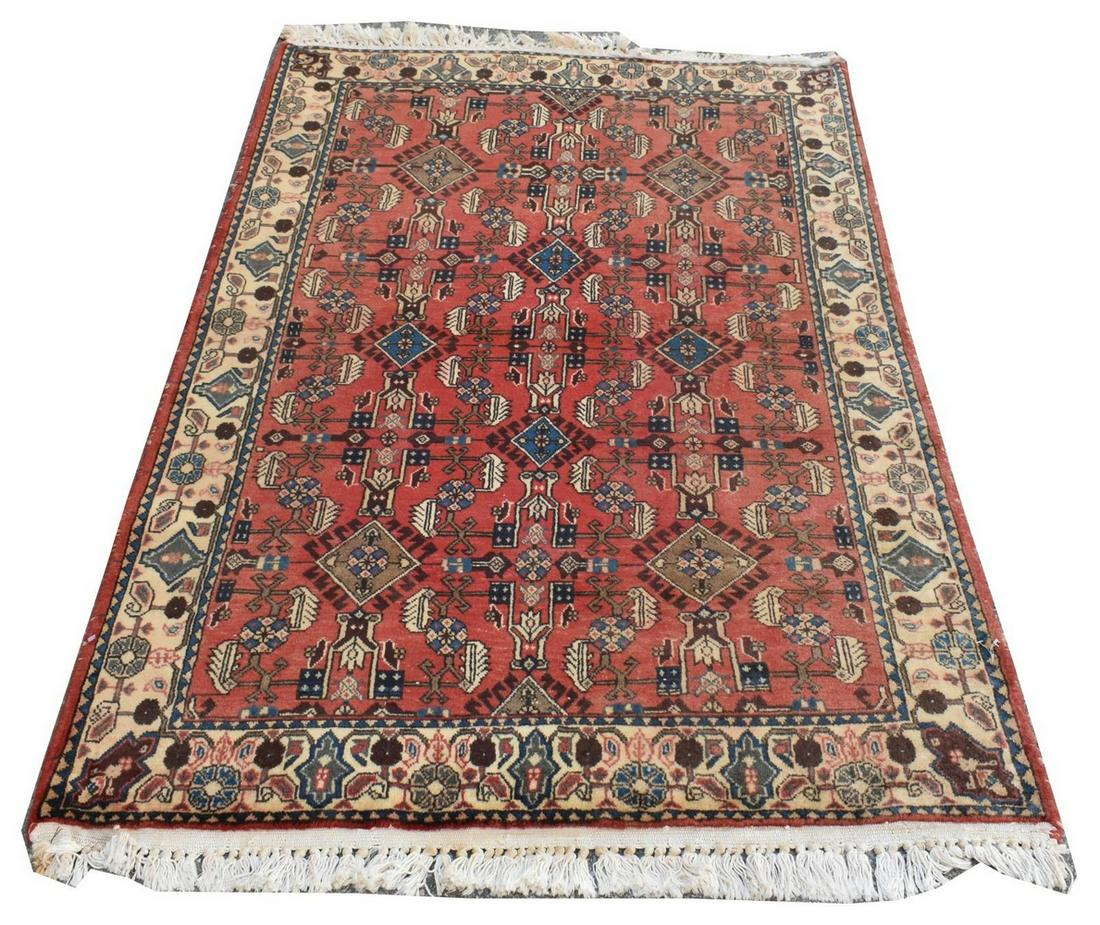 HAND-TIED PERSIAN ABADEH RUG, 5'3" X 3'5" (1 of 3)