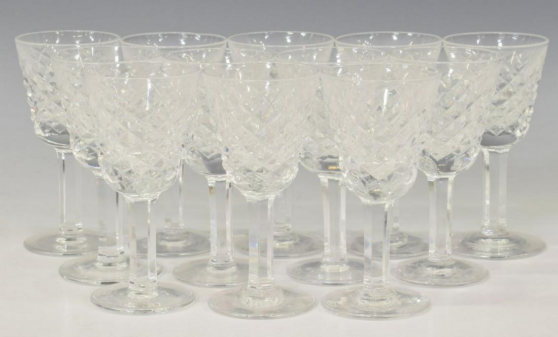 (12) WATERFORD 'ALANA' CRYSTAL CORDIALS STEMWARE (1 of 3)