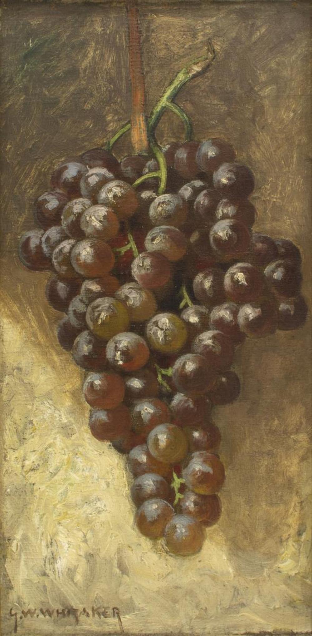 GEORGE WILLIAM WHITAKER (D.1916) GRAPES PAINTING (1 of 4)