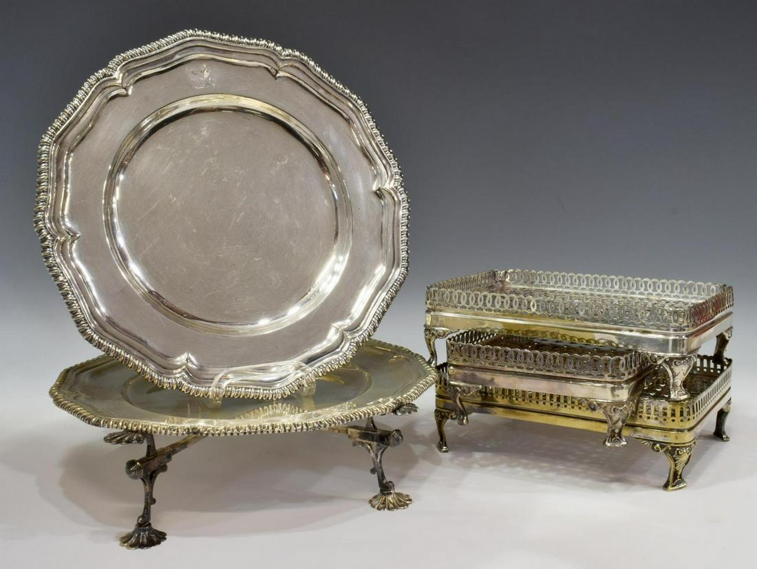 (6) SILVER PLATE SERVICE TABLEWARE, GORHAM (1 of 6)