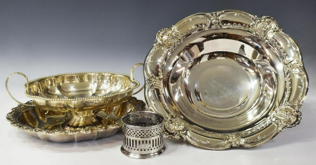(4) COLLECTION OF SILVER PLATE SERVICE TABLEWARE (1 of 7)