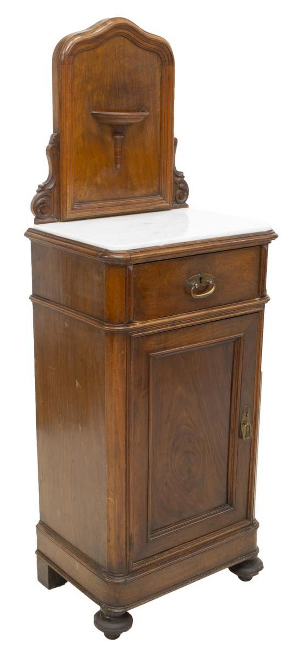 FRENCH LOUIS PHILIPPE MAHOGANY NIGHTSTAND (1 of 5)