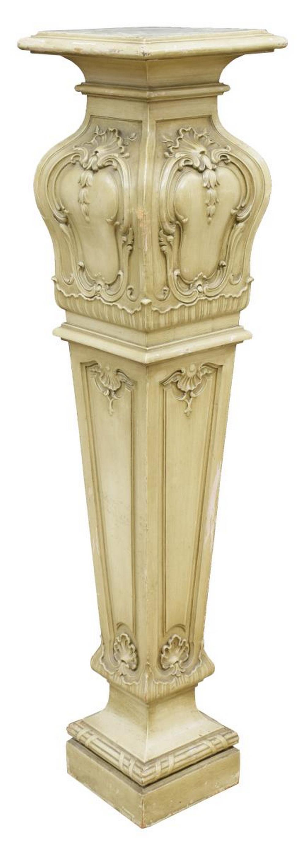 FRENCH LOUIS XVI STYLE PAINTED DISPLAY PEDESTAL (1 of 2)