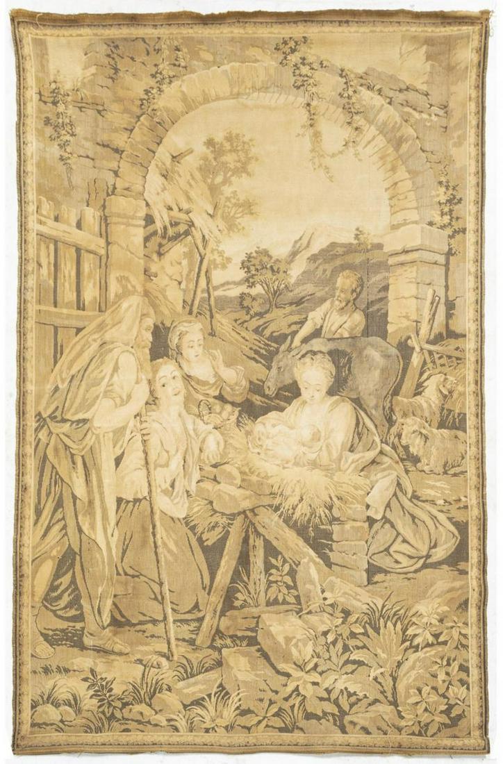 FRENCH MACHINE-WOVEN JACQUARD TAPESTRY (1 of 1)