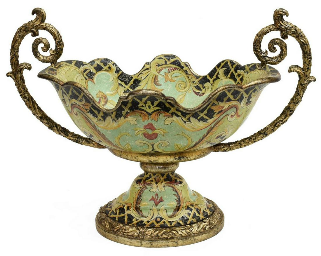 LARGE DECORATIVE CENTERPIECE BOWL (1 of 4)