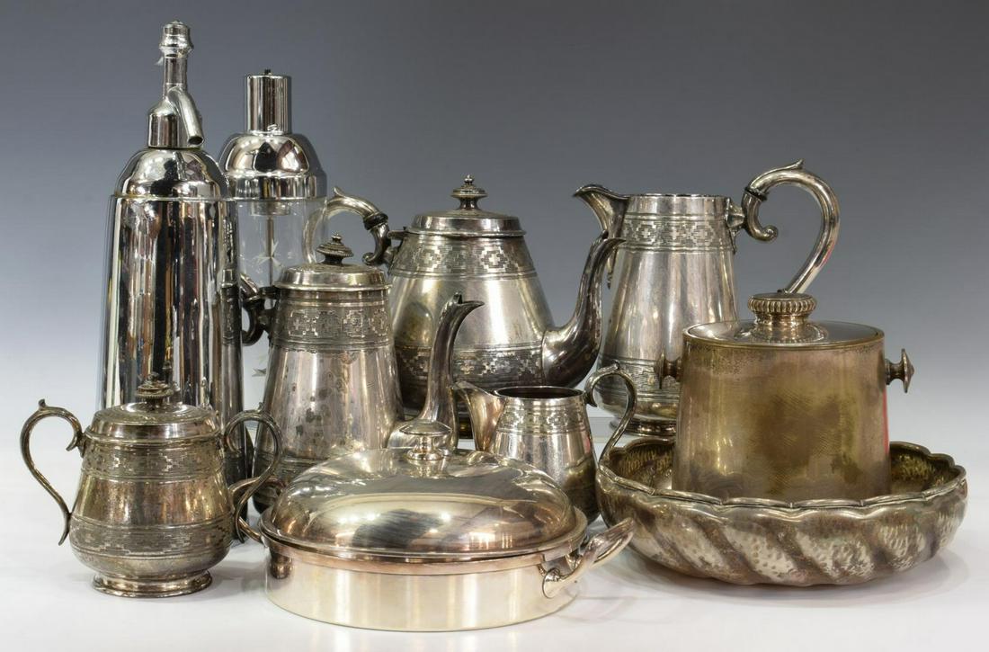 (14) COLLECTION SILVER PLATE & METAL TABLEWARE (1 of 7)