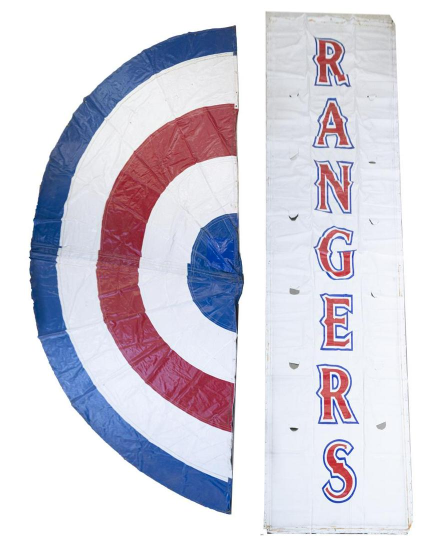 (2) TEXAS RANGERS STADIUM PENDANT & BANNER (1 of 4)