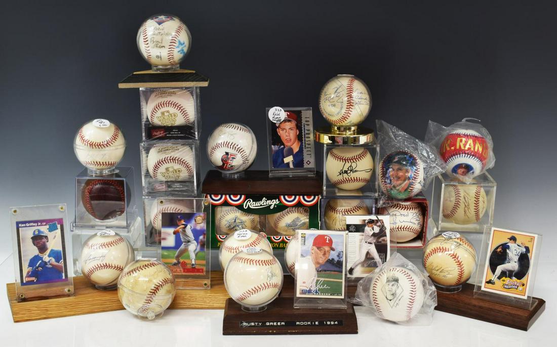 (23) AUTOGRAPHED MAJOR LEAGUE BASEBALLS (1 of 4)
