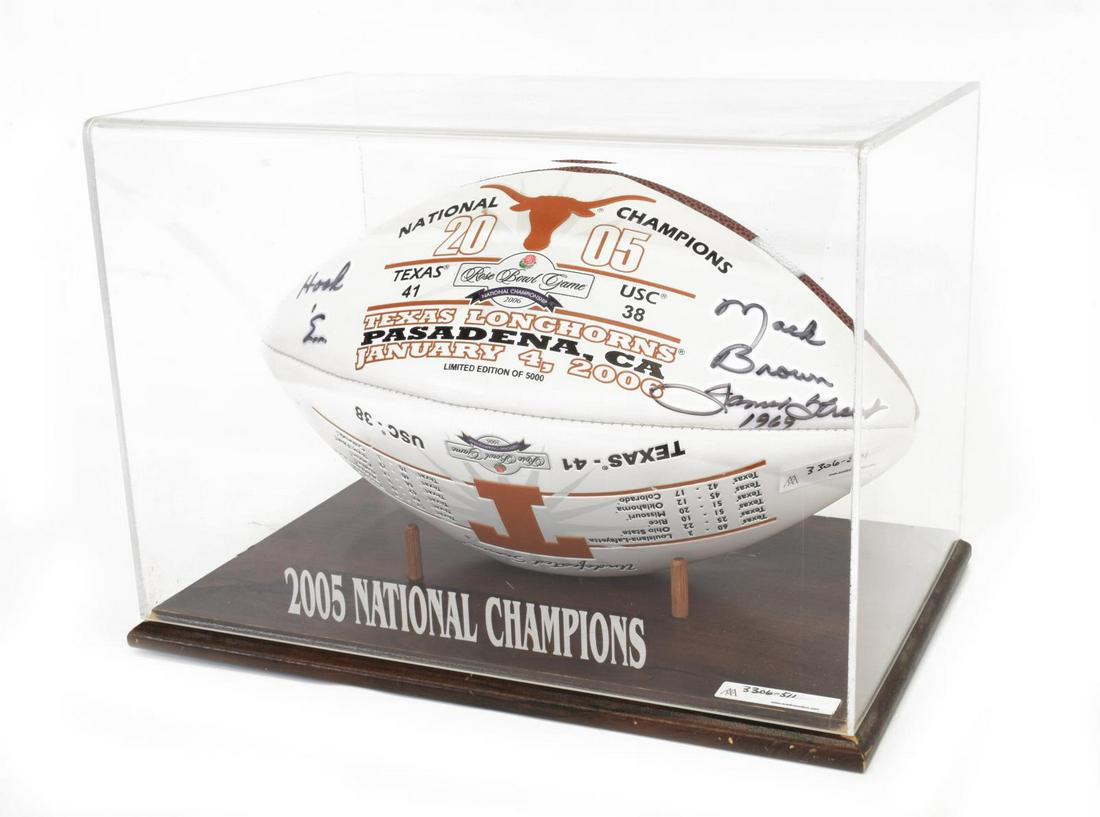 MACK BROWN & JAMES STREET AUTOGRAPHED CHAMP BALL (1 of 5)