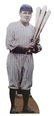 BABE RUTH RELATED ITEMS, LIFE SIZE CUTOUT FIGURE - 4