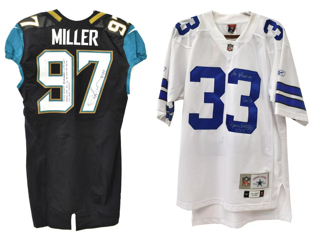 (2) SIGNED NFL JERSEYS, TONY DORSETT, ROY MILLER (1 of 7)