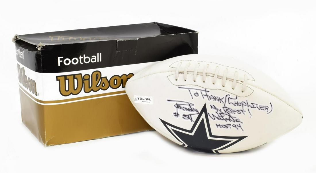 RANDY WHITE DALLAS NFL AUTOGRAPHED FOOTBALL (1 of 5)