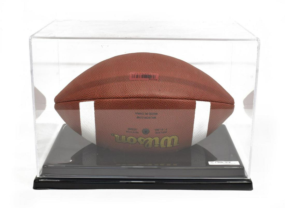 MAJOR APPLEWHITE AUTOGRAPHED TEXAS FOOTBALL: Major Applewhite (b. 1978) autographed Wilson Texas Longhorn football, quarterback Texas Longhorns, assistant coach University of Texas, Head Coach Houston Cougars, analyst University of Alabama, hous