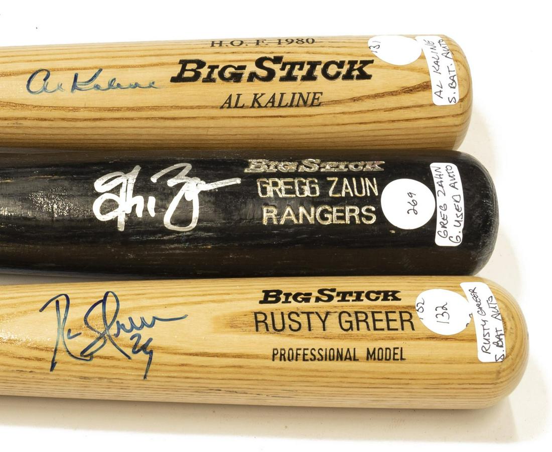 (3) AUTORGAPHED BALL BATS, GREER, KALINE, ZAUN (1 of 3)