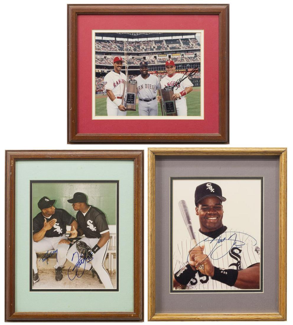 (3) SIGNED BALL PHOTOS, JACKSON, THOMAS, RODRIGUEZ (1 of 4)
