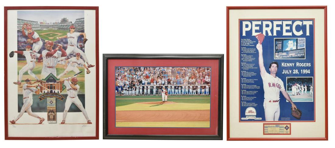 (3)TEXAS RANGERS POSTERS, KENNY ROGERS, NOLAN RYAN (1 of 5)