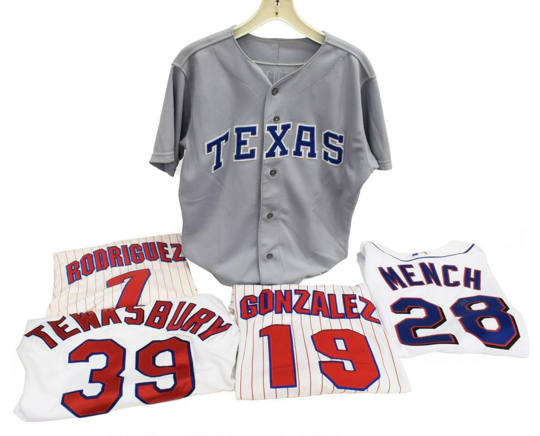 (5) TEXAS RANGERS BASEBALL SHIRTS (1 of 4)