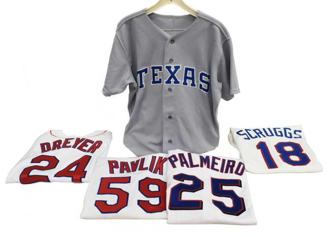 (5) TEXAS RANGERS BASEBALL SHIRTS (1 of 3)