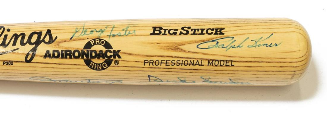 SIGNED BAT MAYS, SNIDER, MIZE, KINNER, JSA COA (1 of 3)