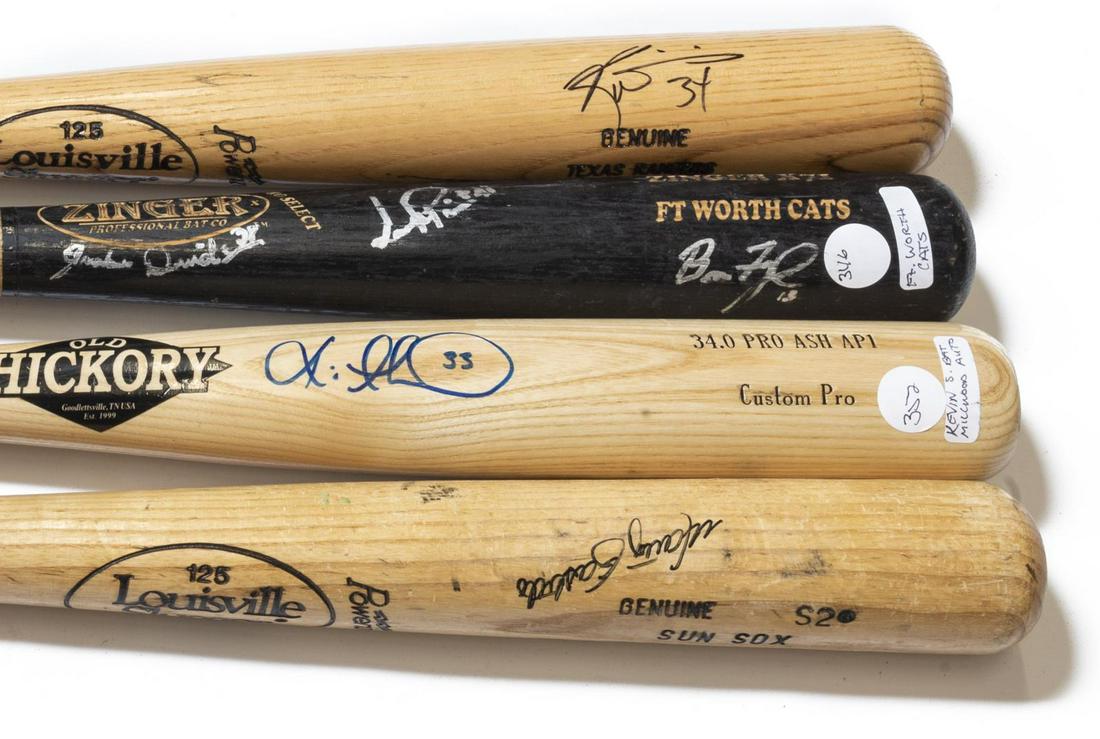 (4) AUTOGRAPHED BATS, N. RYAN, CASTILLO, MILLWOOD (1 of 3)