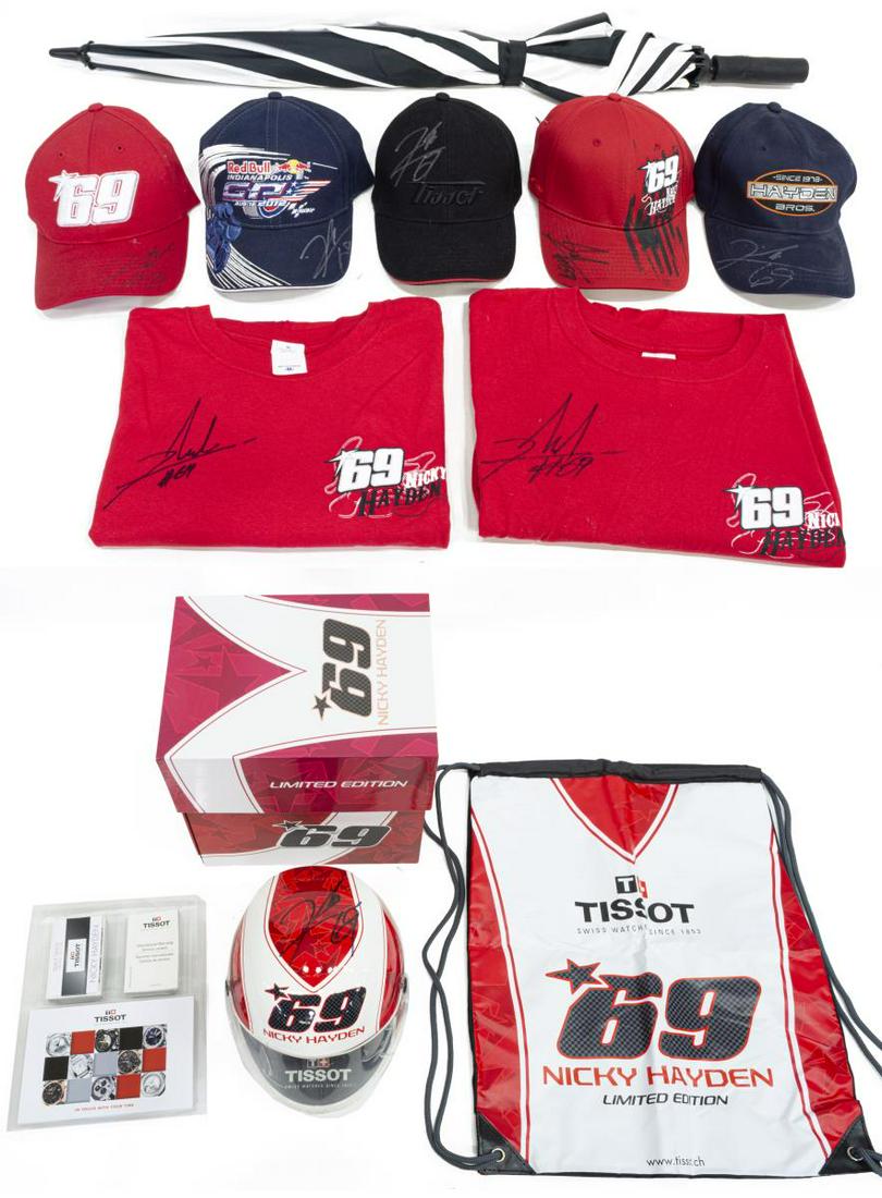 (9) NICKY HAYDEN (1981-2007) MOTORCYCLE AUTOGRAPH (1 of 4)
