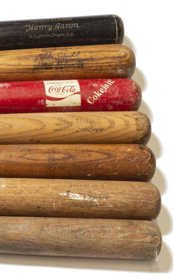 (7) VINTAGE LITTLE LEAGUE BASEBALL BATS (1 of 3)