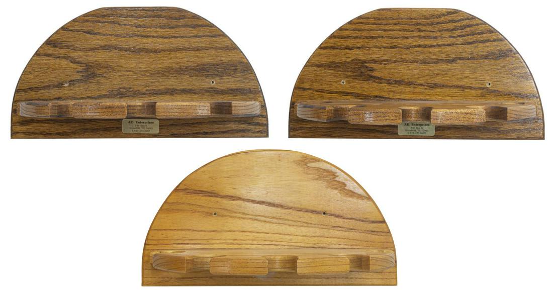 (3) FIVE PLACE WALL MOUNT BASEBALL BAT RACKS (1 of 1)