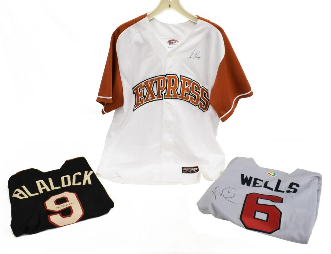 (3) AUTOGRAPHED BASEBALL SHIRTS, BLALOCK (1 of 5)