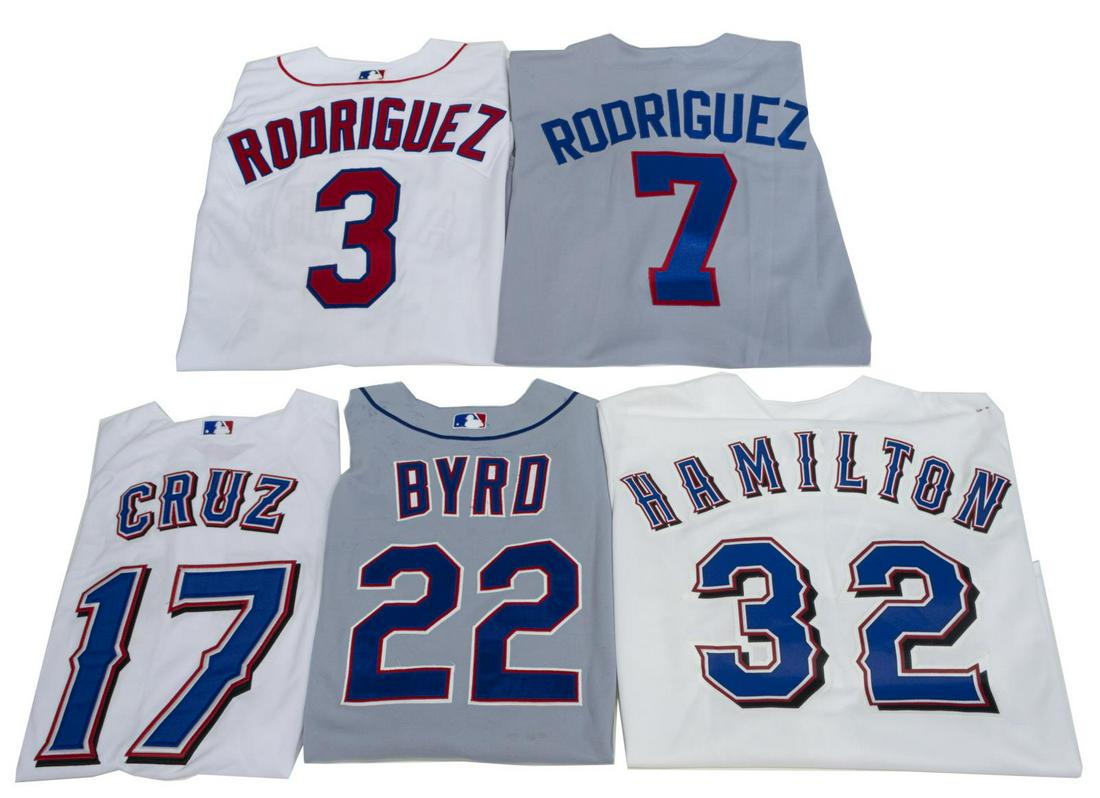 (5) TEXAS RANGERS BASEBALL SHIRTS (1 of 1)