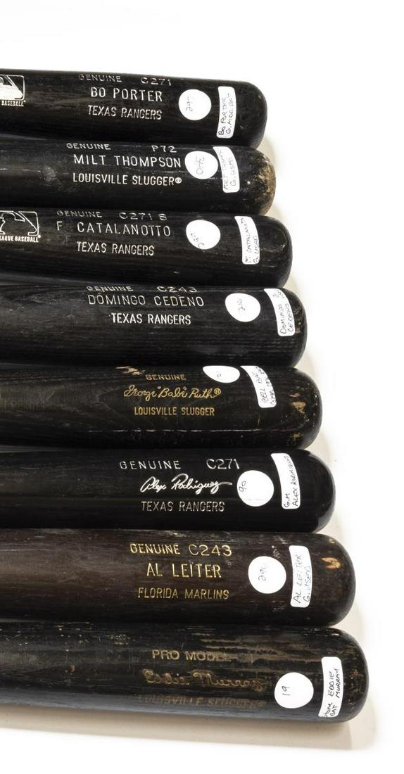 (8) VINTAGE H&B BASEBALL TEAM & PLAYER BATS (1 of 3)
