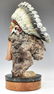 JUAN DELL (B.1933) PAINTED BRONZE, NATIVE AMERICAN - 2