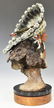 JUAN DELL (B.1933) PAINTED BRONZE, NATIVE AMERICAN - 5