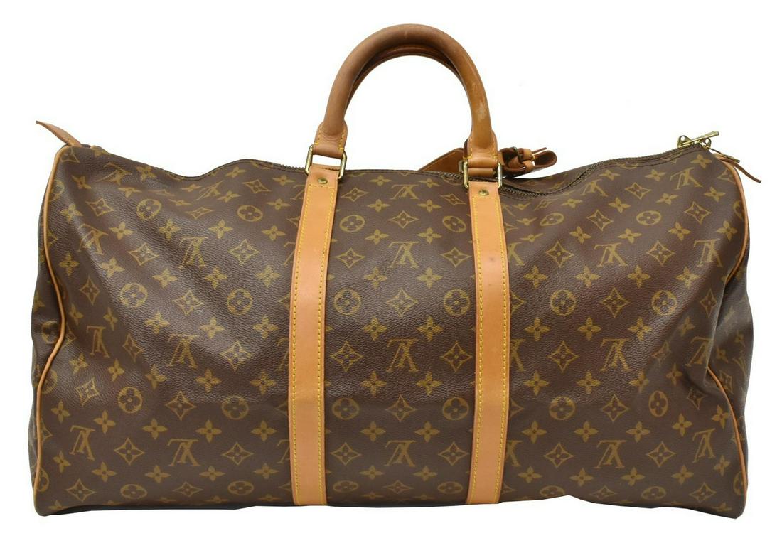 LOUIS VUITTON 'KEEPALL 55' MONOGRAM DUFFLE BAG (1 of 4)
