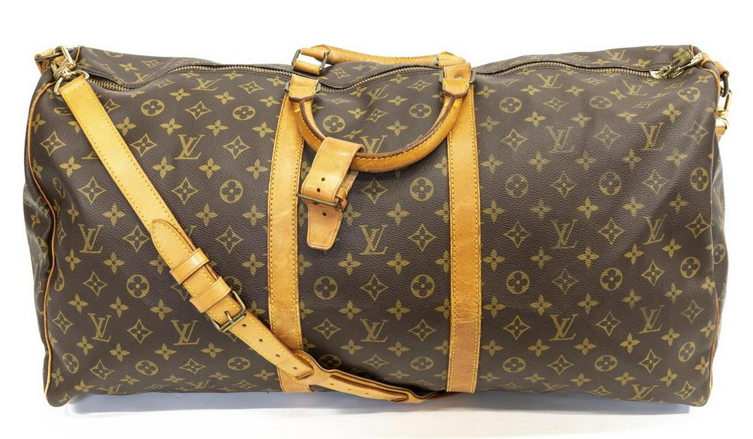 LOUIS VUITTON 'KEEPALL 60 BANDOULIERE' DUFFLE BAG (1 of 4)