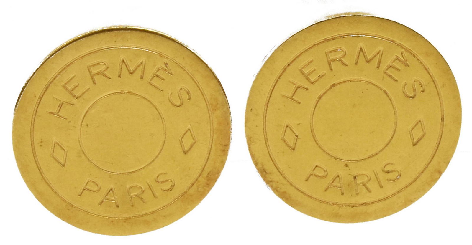 HERMES 'CLOU DE SELLE' CLIP-ON EARRINGS (1 of 2)