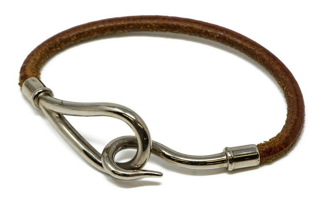 HERMES 'JUMBO TOUR' LEATHER BRACELET (1 of 3)
