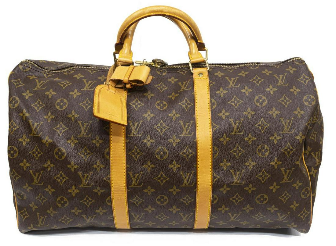 LOUIS VUITTON 'KEEPALL 50' MONOGRAM DUFFLE BAG (1 of 4)