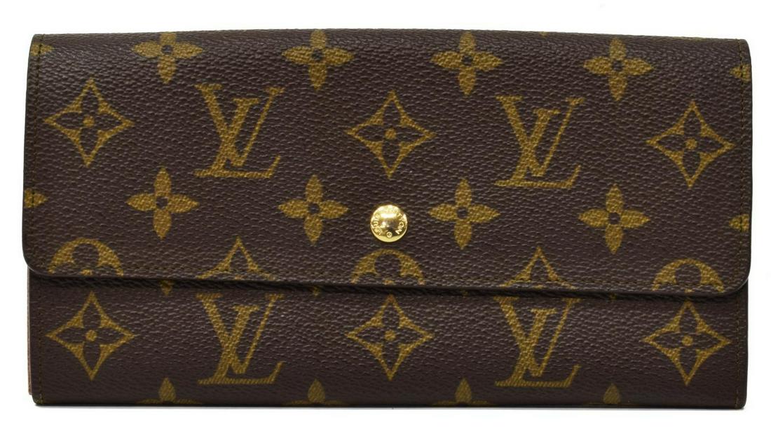 LOUIS VUITTON 'SARAH' MONOGRAM CANVAS WALLET (1 of 3)