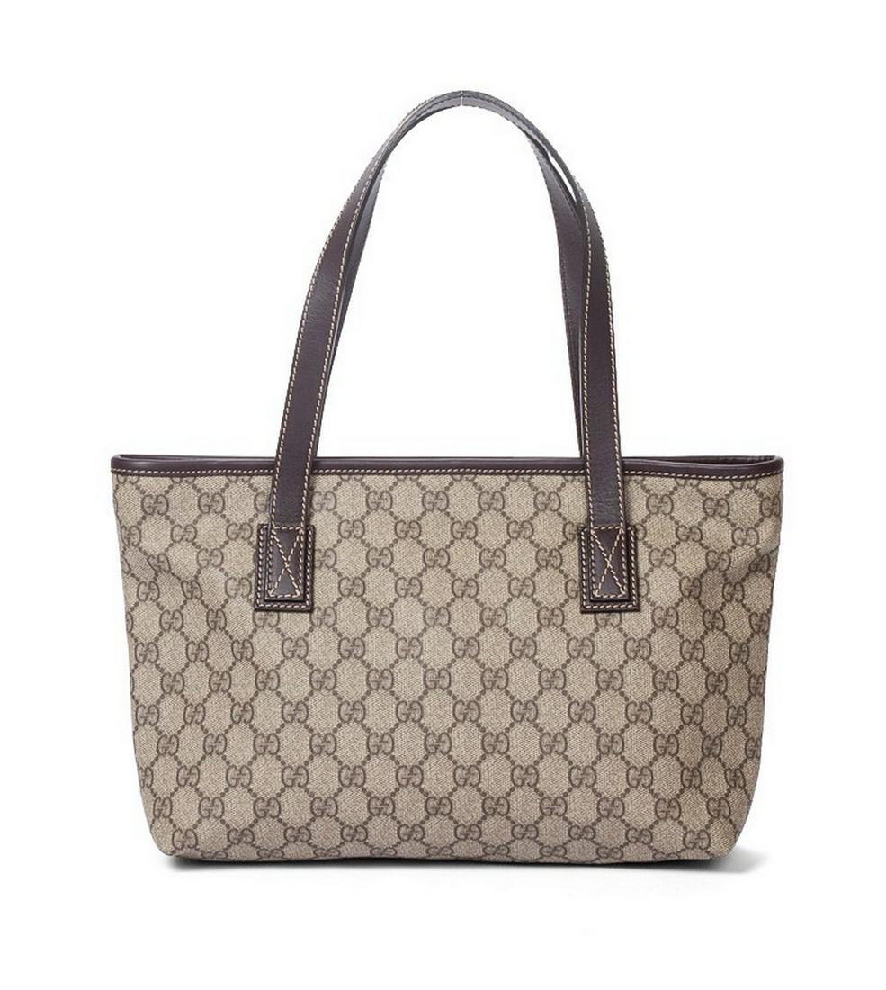 GUCCI SUPREME COATED CANVAS TOTE BAG (1 of 1)