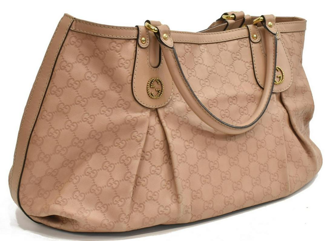 GUCCI DARK BEIGE GUCCISSIMA LEATHER TOTE BAG (1 of 5)