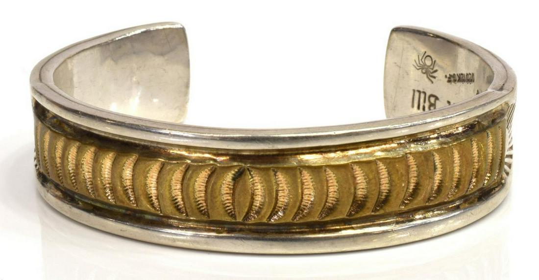 DARIN BILL NAVAJO STERLING SILVER CUFF BRACELET (1 of 5)