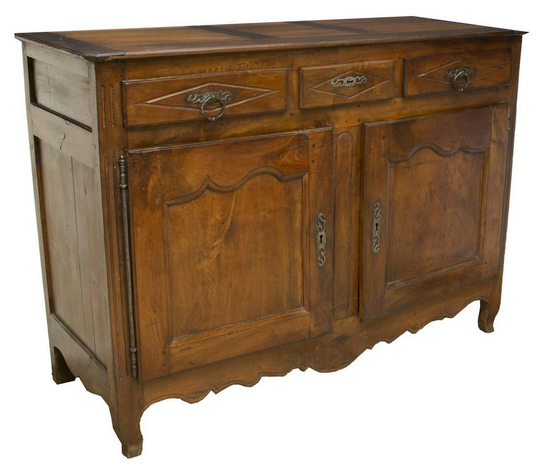 FRENCH LOUIS XV STYLE WALNUT SIDEBOARD, C.1800 (1 of 5)