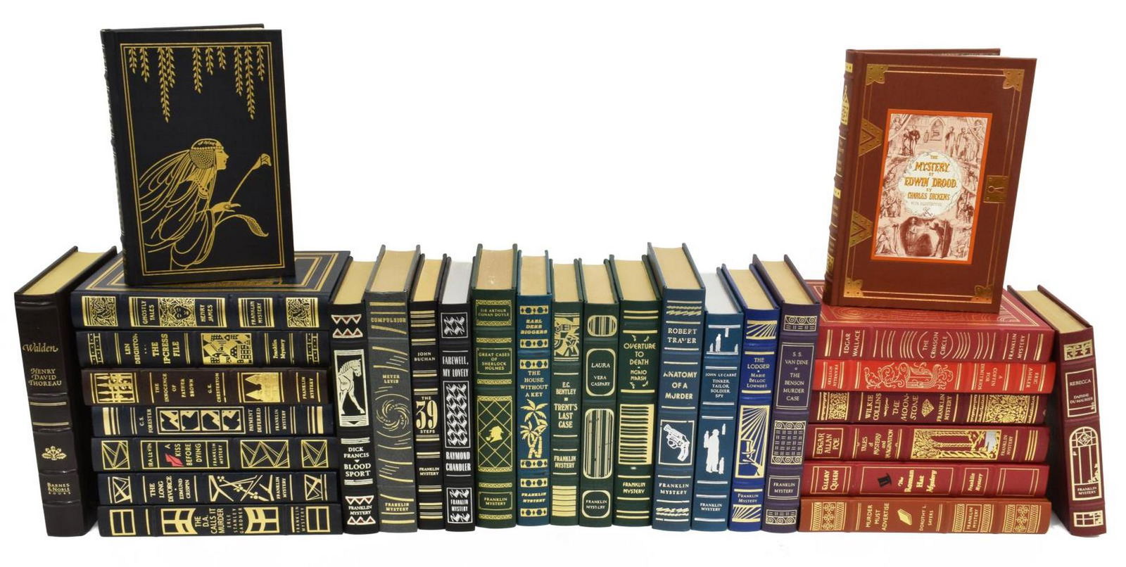 (30) FRANKLIN LIBRARY MYSTERY LEATHER BOUND BOOKS (1 of 4)