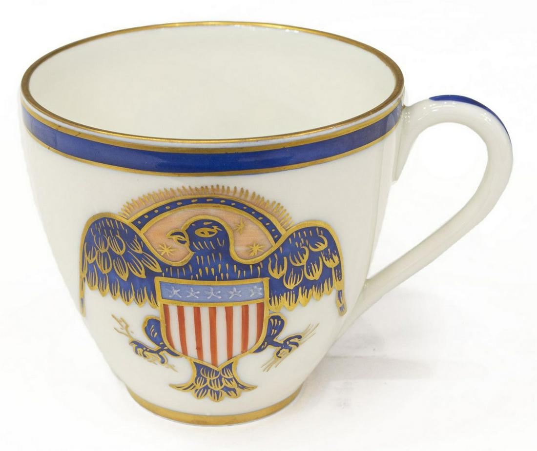(24) OLD PARIS DESSERT SET WITH U.S. GREAT SEAL (1 of 3)