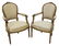 (PR) FRENCH LOUIS XVI STYLE GILTWOOD FAUTEUILS