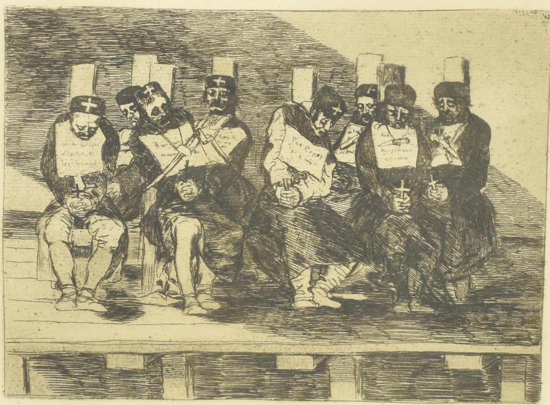AFTER FRANCISCO GOYA, 'ONE CAN'T TELL WHY' ETCHING (1 of 3)