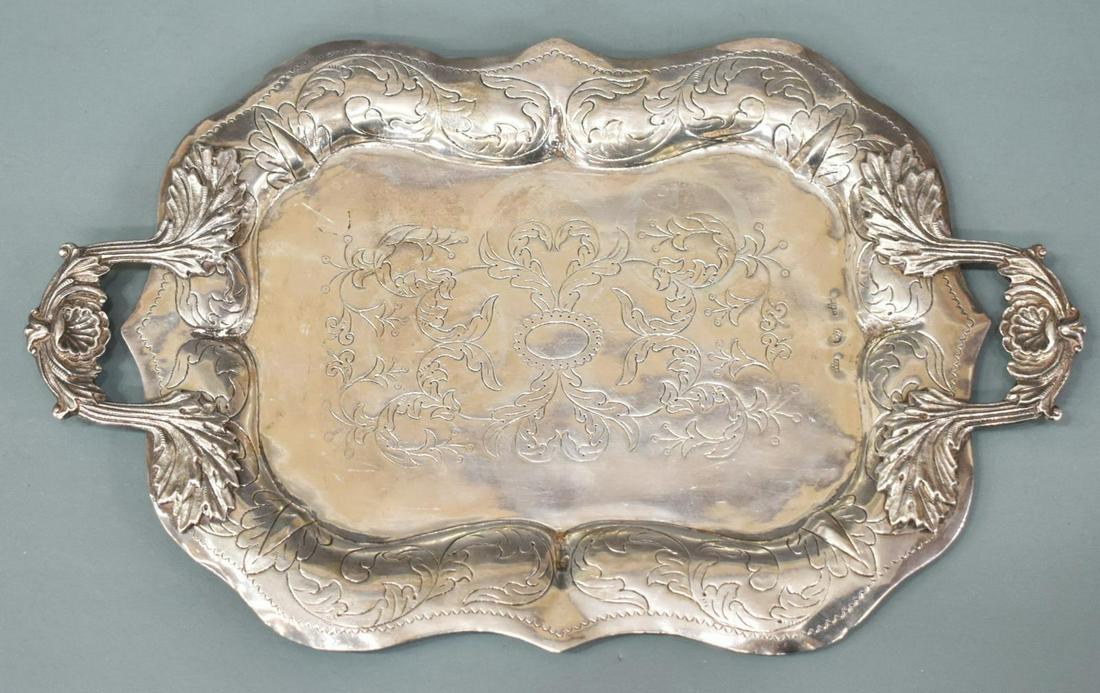 SPANISH CORDOBA ANTONIO CASTEJON SILVER TRAY (1 of 3)