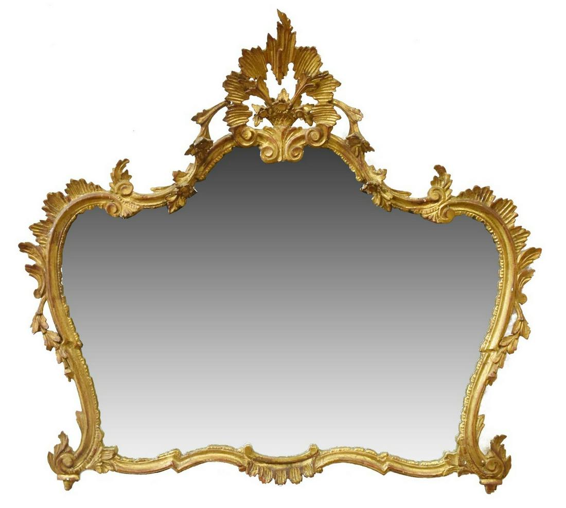 ITALAIN FLORENTINE STYLE GILTWOOD MIRROR (1 of 3)
