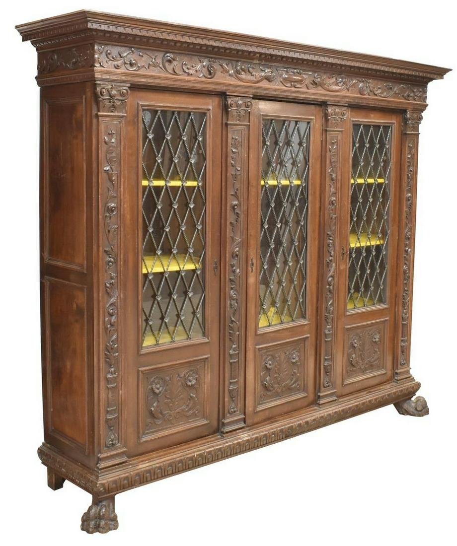 ITALIAN RENAISSANCE REVIVAL BOOKCASE (1 of 4)