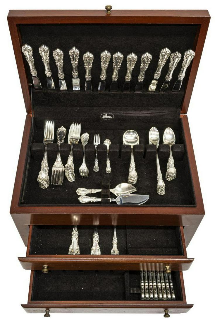 (81) REED & BARTON 'BURGUNDY' STERLING FLATWARE (1 of 5)